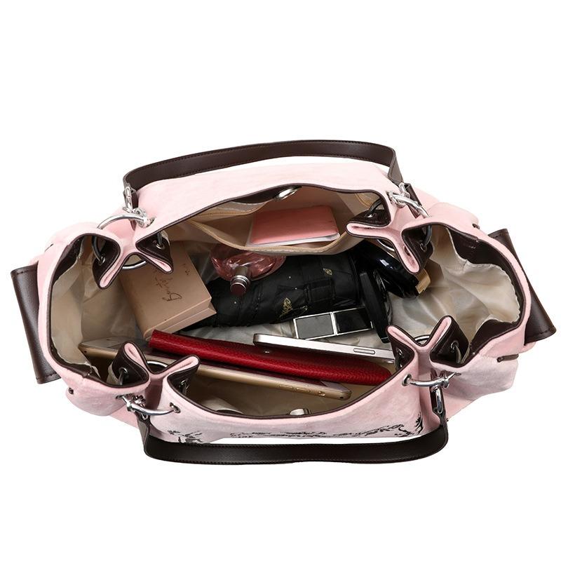 Винтажная художественная сумка-тоут с цепочкой большой вместимости, женская модная мягкая сумка кроссбоди в форме тыквы