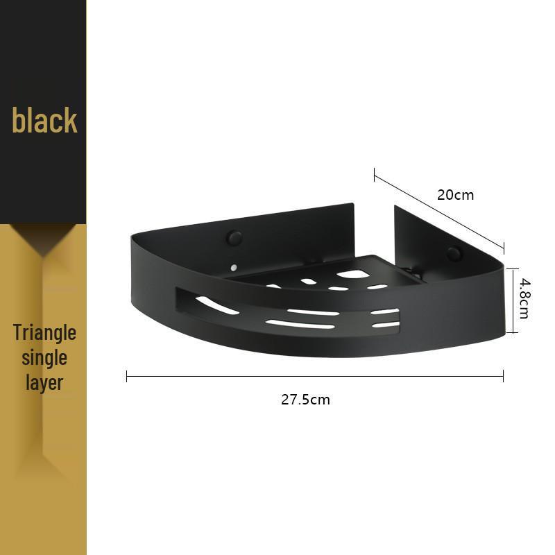 Треугольная настенная полка из нержавеющей стали для ванной комнаты