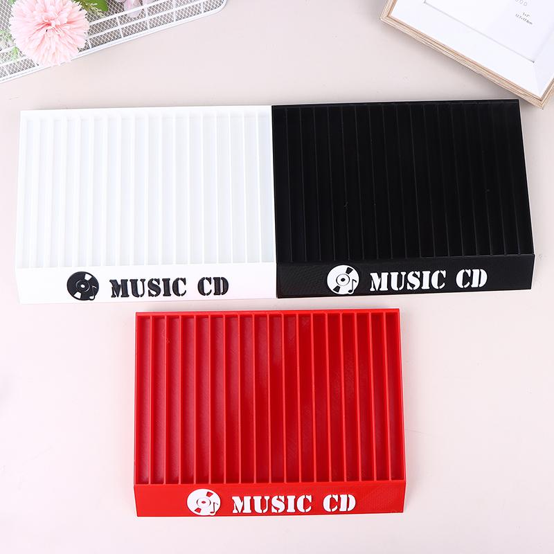 Cd Shaped Disc Storage Rack 18 Compartments Desktop Organizer Simple Minimal Custom Cd Dvd Holder