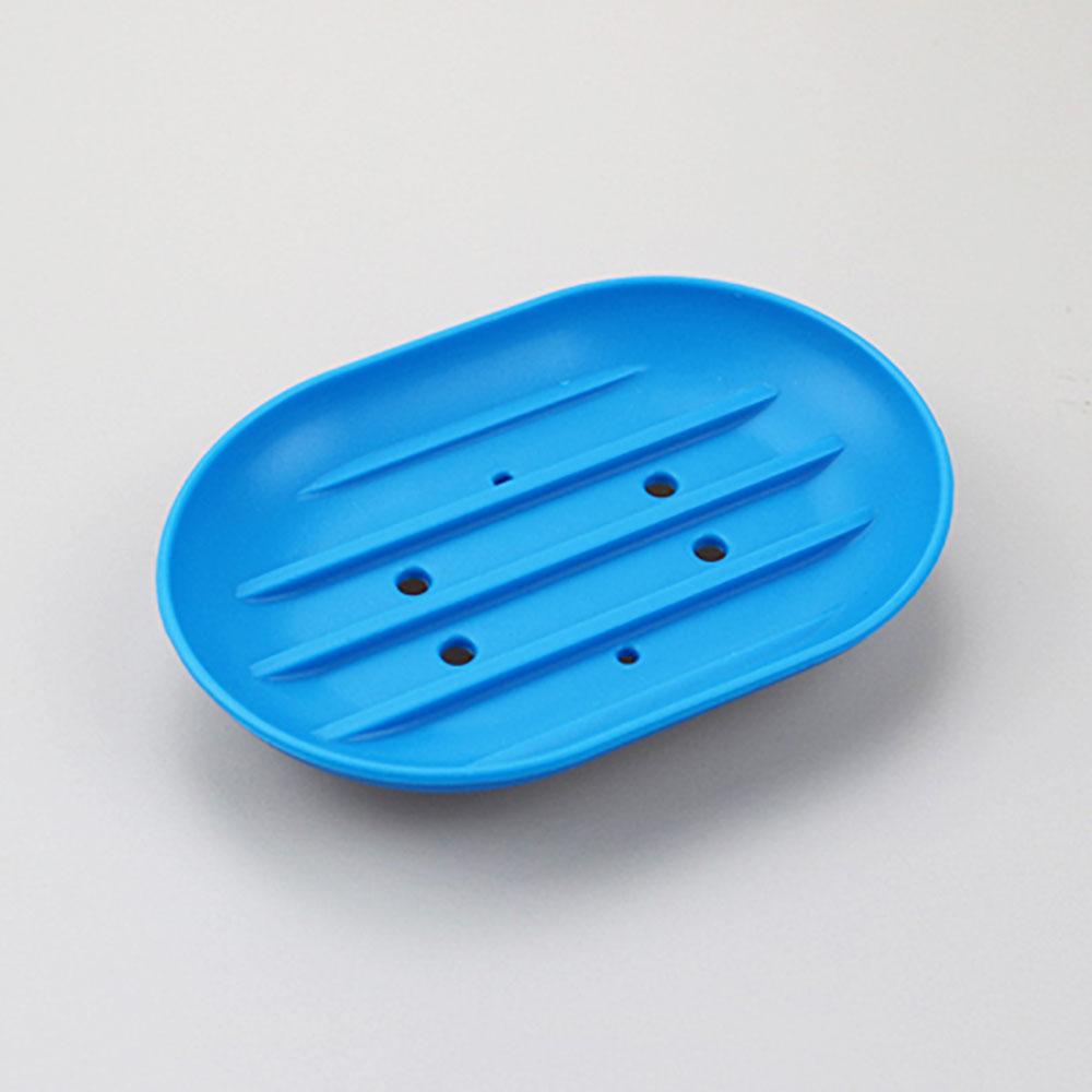 Silicone World Bathroom Dish Plate Case Home Shower Travel Hiking Holder Container Soap Box Soap Rack Flexible Soap Dish