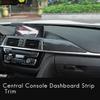 For BMW 3 4 Series F30 F31 F32 F34 2013- Carbon Fiber Central Dashboard Strip Trim+Left Air Vent Outlet Cover Trim