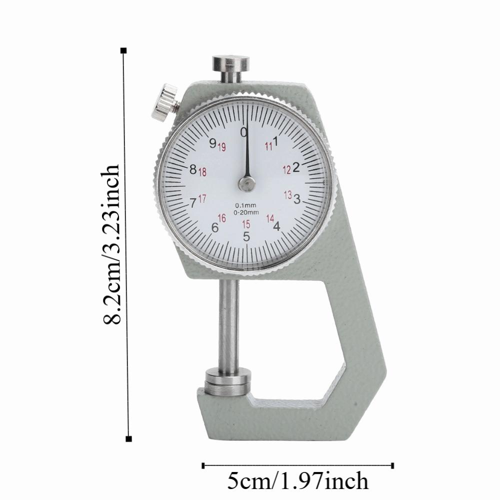 Accurate 0-20mm Range Thickness Gauge Flat Head Thickness Tester Measuring Thickness Tester Leather Measuring