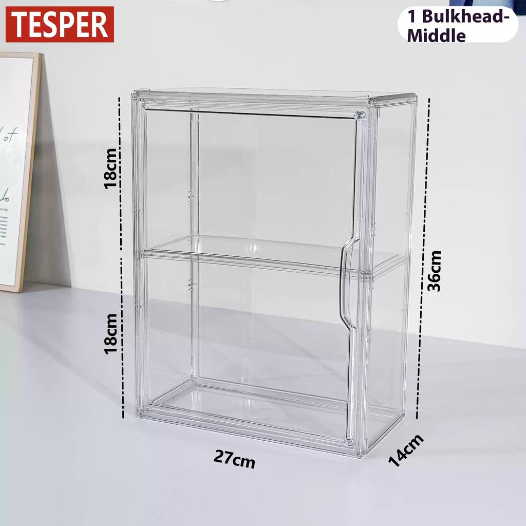 1/2/3 Layers Labubu Storage Box Transparent Acrylic Display Boxes Doll Organizer Desktop Dustproof Cabinet Home Storage