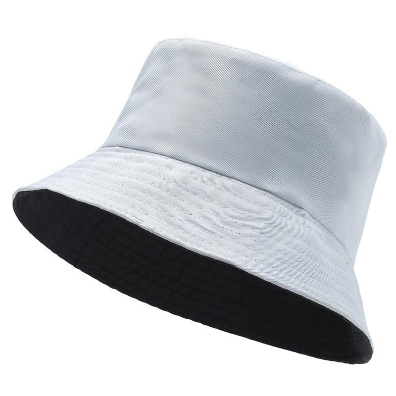 New Spring and Summer Small Fresh Basin Hat Tide Solid Color Bucket Hat Men's and Women's Outdoor Travel Visor Tide Version Hat