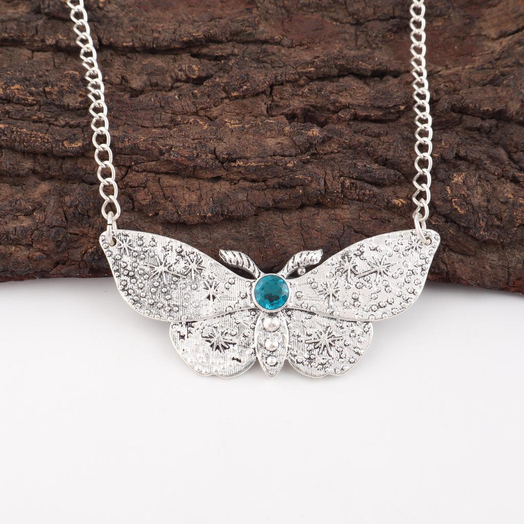 Ювелирные изделия из апатита, ювелирные изделия из стерлингового серебра 925 пробы, великолепная серебряная подвеска ручной работы для подарка на День благодарения