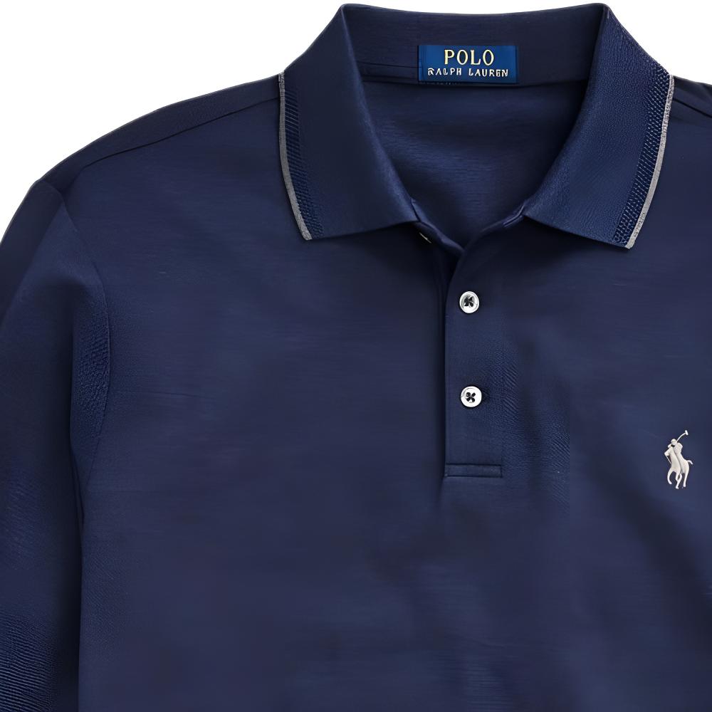 Polo Ralph Lauren Мужская футболка-поло SS24 Морской синий MNPOKNI16820804-410