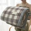 Ultra-Soft Thick Velvet Blanket Versatile Skin-Friendly Throw For Bed Sofa Travel More Contemporary Plaid Design