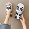 Cute Kawaii Black White Panda Slippers Women's Animal Designer Slides Summer Family Indoor Shoes Gilrs Beach Slippers Woman