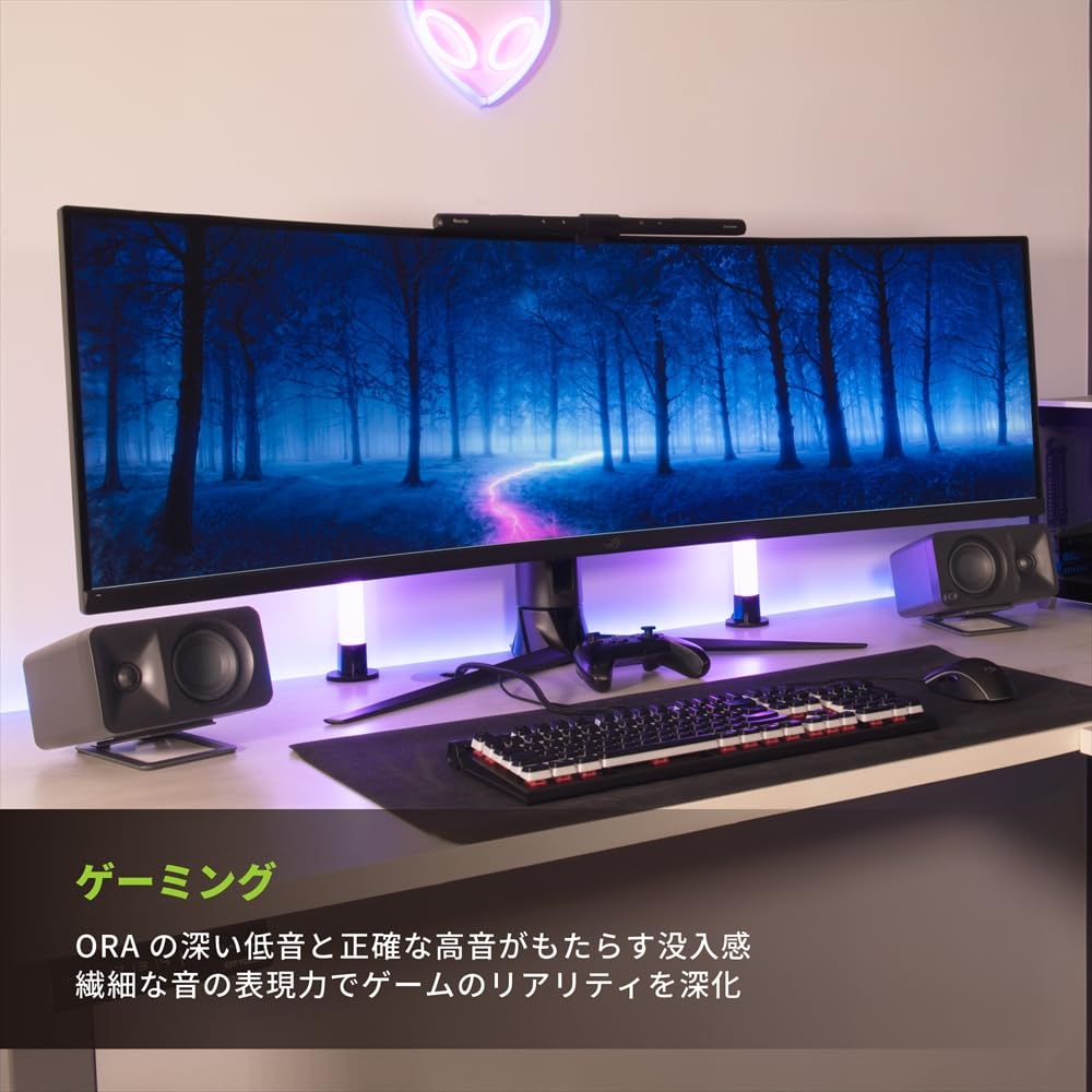 Kanto Active Desktop Speaker ORA Matte White совместим с разрешением входного сигнала [] Bluetooth5.0/USB-C (24 бит/96 кГц)/RCA вход/100 Вт DSP/Высокий