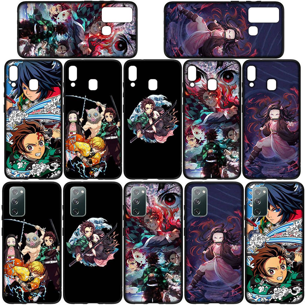 For iPhone 16 15 Xiaomi Redmi Note 14 13 12 11 Pro Max 16e Samsung Galaxy S25 S24 S23 Moto OPPO Huawei Kamado Tanjirou Demon Slayer Nezuko Phone Case