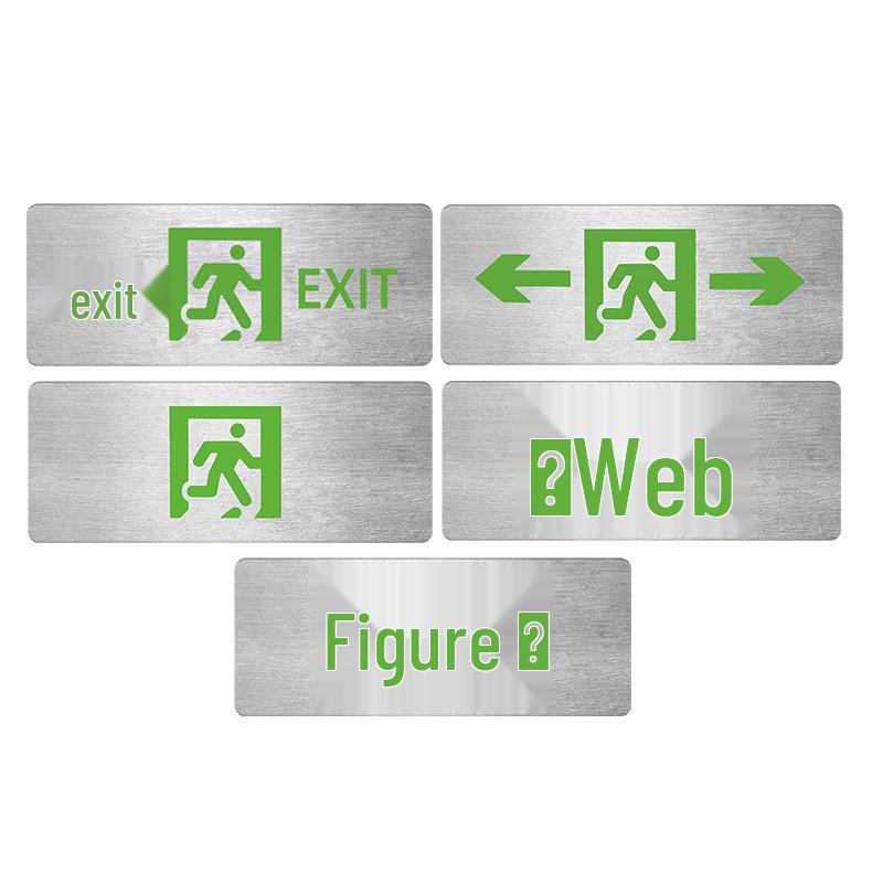 Tanda Ultra-Thin Metal LED Emergency Exit Sign Light