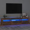 VidaXL TV Stand with LED Lights Entertainment Center Storage Media Console Living Room Furniture Home 3152743
