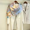 88*88cm Women100% Mulberry Silk Scarf Shawl Square Scarf Neckerchief