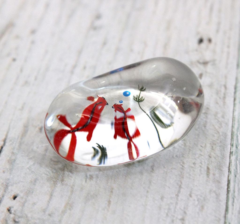 Дом ремесленника Стеклянная подставка для палочек (Золотая рыбка)