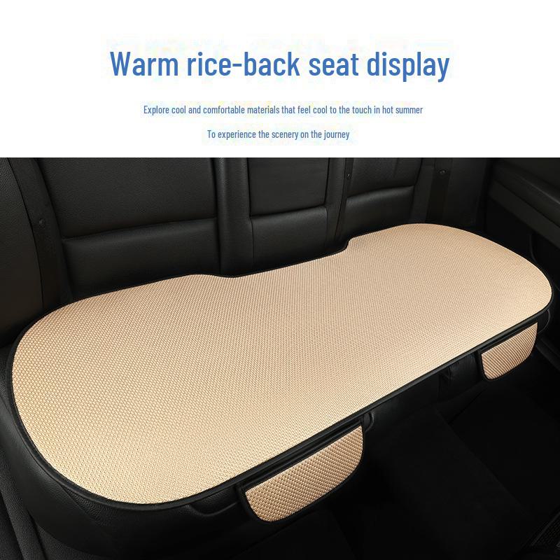 Комплект подушек для автомобильного сиденья из дышащего ледяного шелка для любого сезона, цельная конструкция с функциями вентиляции и комфорта.
