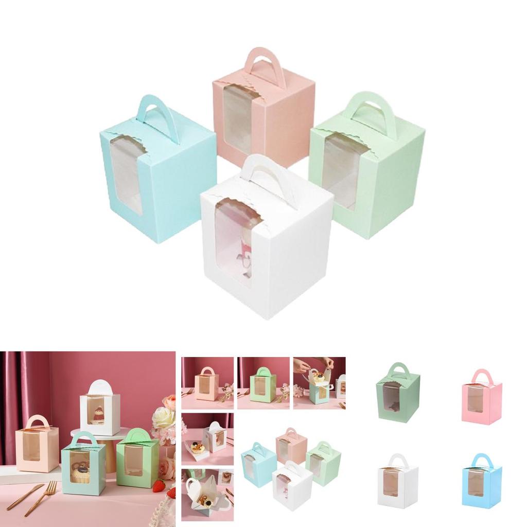 Colorful And Durable Cupcake Packaging For Takeout And Delivery
