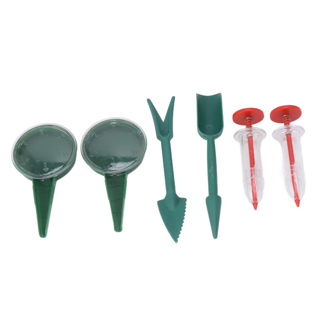 6 Piece Set Mini Sowing Seed Dispenser Portable Handheld Seed Spreader Tool for Carrot Lettuce Grass Spinach Seed