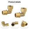Вращающийся на 360 градусов латунный фитинг, адаптер с угловыми соединениями 90°, совместимый с солнечными системами, коррозионно-стойкий материал