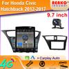 9,7-дюймовый вертикальный экран Tesla Android для Honda Civic Hatchback 2012-2017 Автомобильный радиоприемник GPS-навигатор Мультимедийный проигрыватель