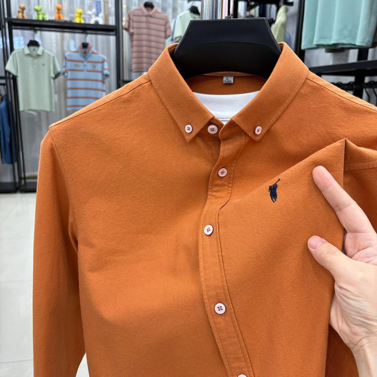 STORN 100% Cotton Corduroy Shirt - Green Long Sleeve M-4XL - Spring Autumn Slim Fit Candy Color Collection