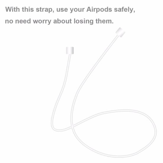 Silicone Neckband Anti-lose Cable Lanyard for AirPods Bluetooth-compatible Earphones