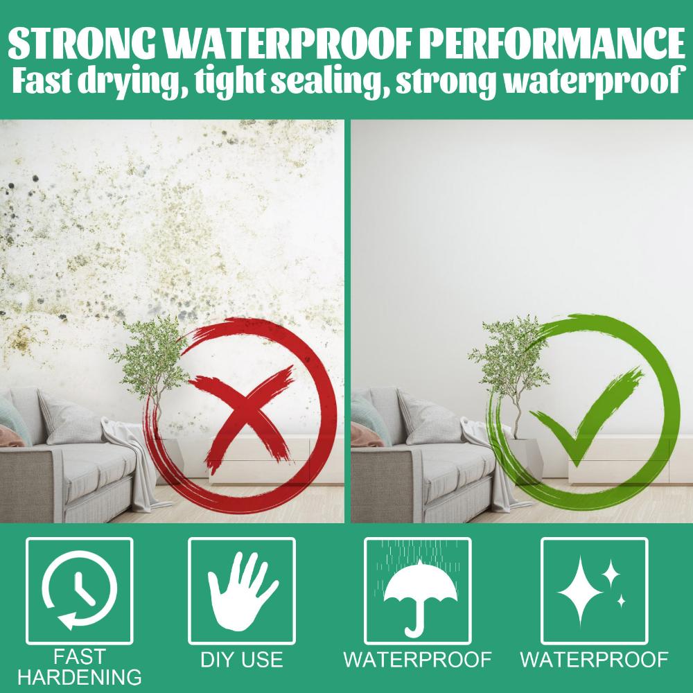 Шпатлевка для стен Ремонтный крем Трещины Ремонт ногтей Стены Отслаивание Граффити Водонепроницаемый и Защита от плесени Паста для заделки швов