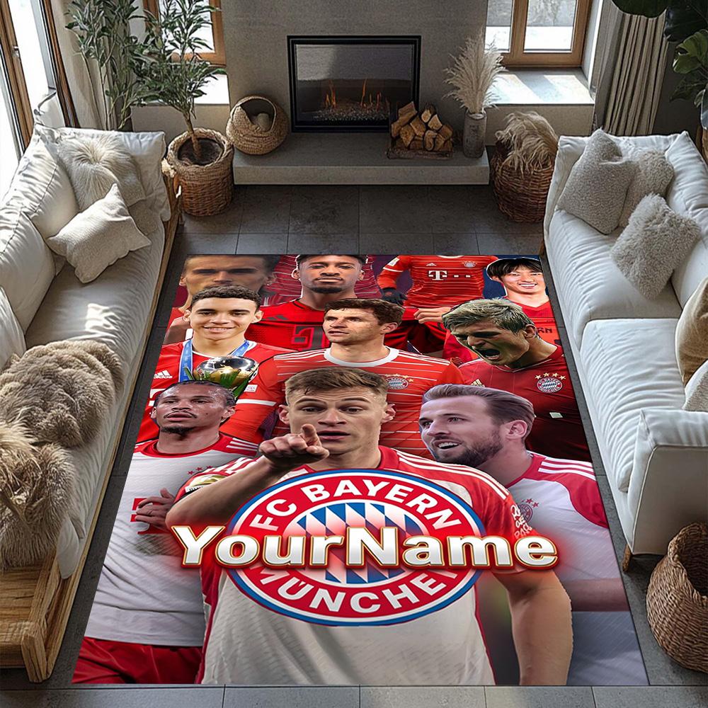 Bayern Munich Personalized Text Carpet Suitable for Foyer Kitchen Dormitory Outdoor Anti-slip Rug Office home decor Spiritual Gift