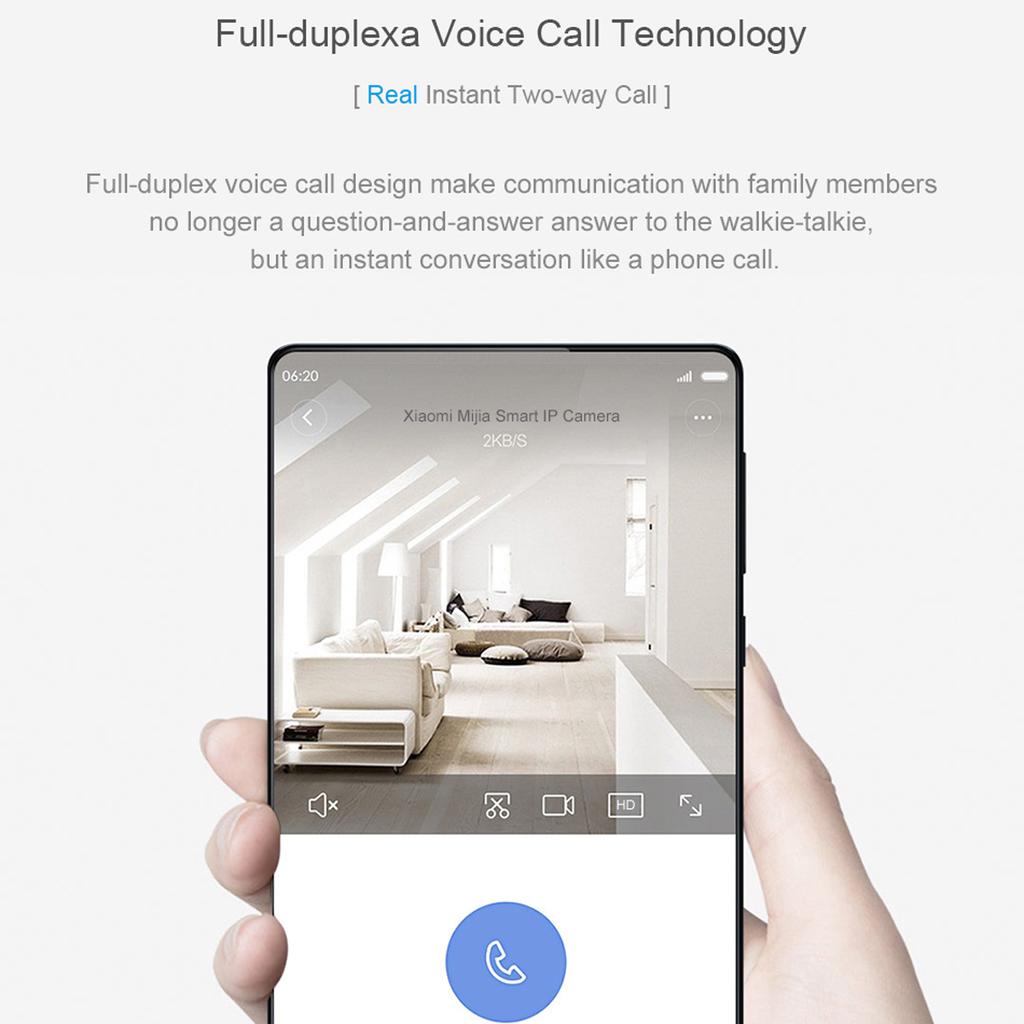 Xiaomi Mijia AI Smart IP Camera 1080P HD130 Degree FOV 2.4Ghz Двухдиапазонный WiFi Security Baby Monitor