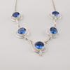 Танзанит Драгоценный Камень 925 Стерлинговое Серебро Ручной Работы Ожерелье, Женские Украшения, Эффектное Ожерелье с Танзанитом RN-2-16