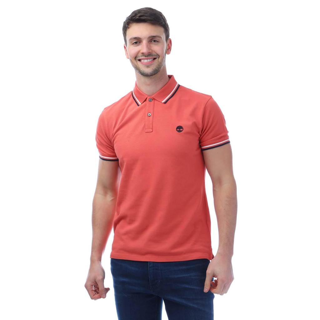 Timberland Mens Oyster River Logo Polo Shirt
