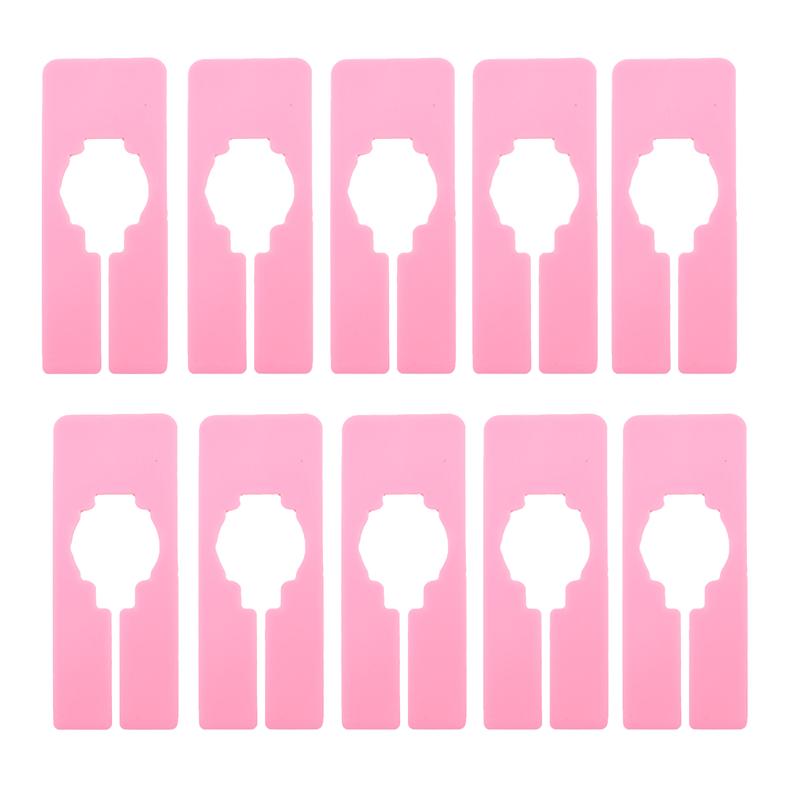 10 шт. Легкие разделители для шкафа для развешивания одежды. Практичные многоразовые прямоугольные разделители размеров одежды для вешалок.