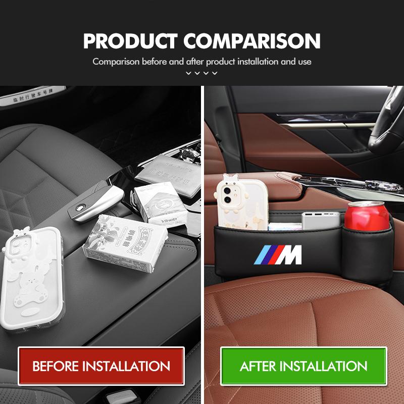 For BMW Multifunctional Car Seat Gap Storage Box Card Phone Water Cup Holder E30 E34 E36 E39 E46 E52 E53 E60 E61 E62 E70 E71 E83
