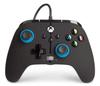 Официально лицензированный PowerA Enhanced Wired для Xbox с Dual и задними кнопками для Xbox Series, Xbox и ПК Windows, Контроллер, Синий, Наконечники, Вибрация,