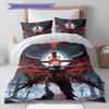 Blood Determination Custom Name Pattern Bedding Quilt Set Quilt Cover Pillowcase Home Birthday Gift(1 * duvet cover + 2 * pillowcase, without core)