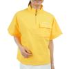 [Pin Apparel] Женская рубашка с короткими рукавами и высоким воротом (застегивается на молнию наполовину, влагоотводящий и быстросохнущий)  Нижнее белье для гольфа 622-5167300 060Желтый M