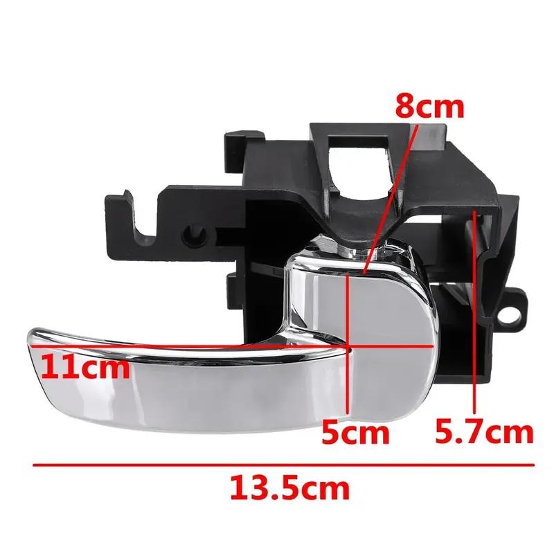 Left Right Car Interior Door Handles Knob Lock Cover For Nissan Navara D40 Ute/Pathfinder R51 2005-2013 806704X02B 806714X02B