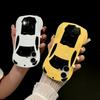 Чехол для телефона в форме автомобиля с 3D-дизайном, однотонный, для iPhone 16 Pro Max 15 14 Pro 13 12 11, глянцевый, ударопрочный, жесткий, гибридный, из поликарбоната, силикон, мягкий край, бампер