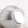 Silver 500ml Stainless Steel Travel Gourd Shape Water Bottle With Practical Carry Leather Strap Whiskeys Liquor Flask