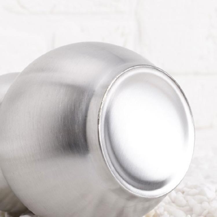Silver 500ml Stainless Steel Travel Gourd Shape Water Bottle With Practical Carry Leather Strap Whiskeys Liquor Flask