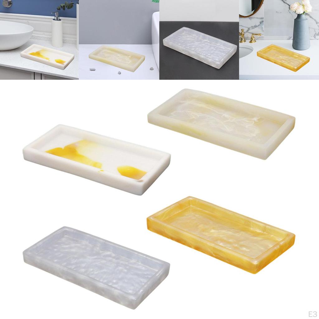 Мраморный Декоративный Поднос для Туалетного Столика Напитки Блюдо для Торта Тарелка для Чайной Свечи Мыло Туалетные Принадлежности Макияж Декор Туалетного Столика