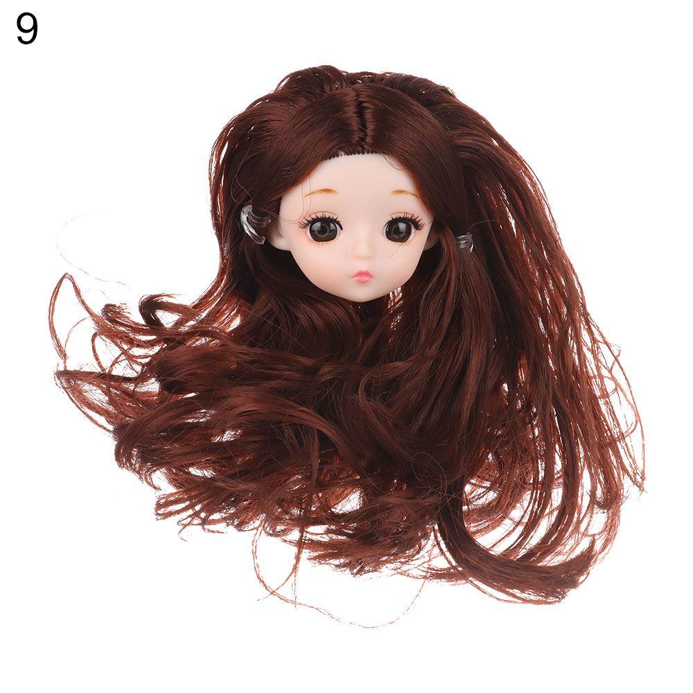 Girl Gift Hairstyles 1/6 BJD Doll Head 16cm Dolls Ancient Doll Accessories DIY Head Wear