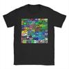 Unisex Unisex Tshirts Runner Geometry Dash Game Funny 100 Cotton Tees Short Sleeve Geometric Dash T Shirt Crew Neck Clothes Summer
