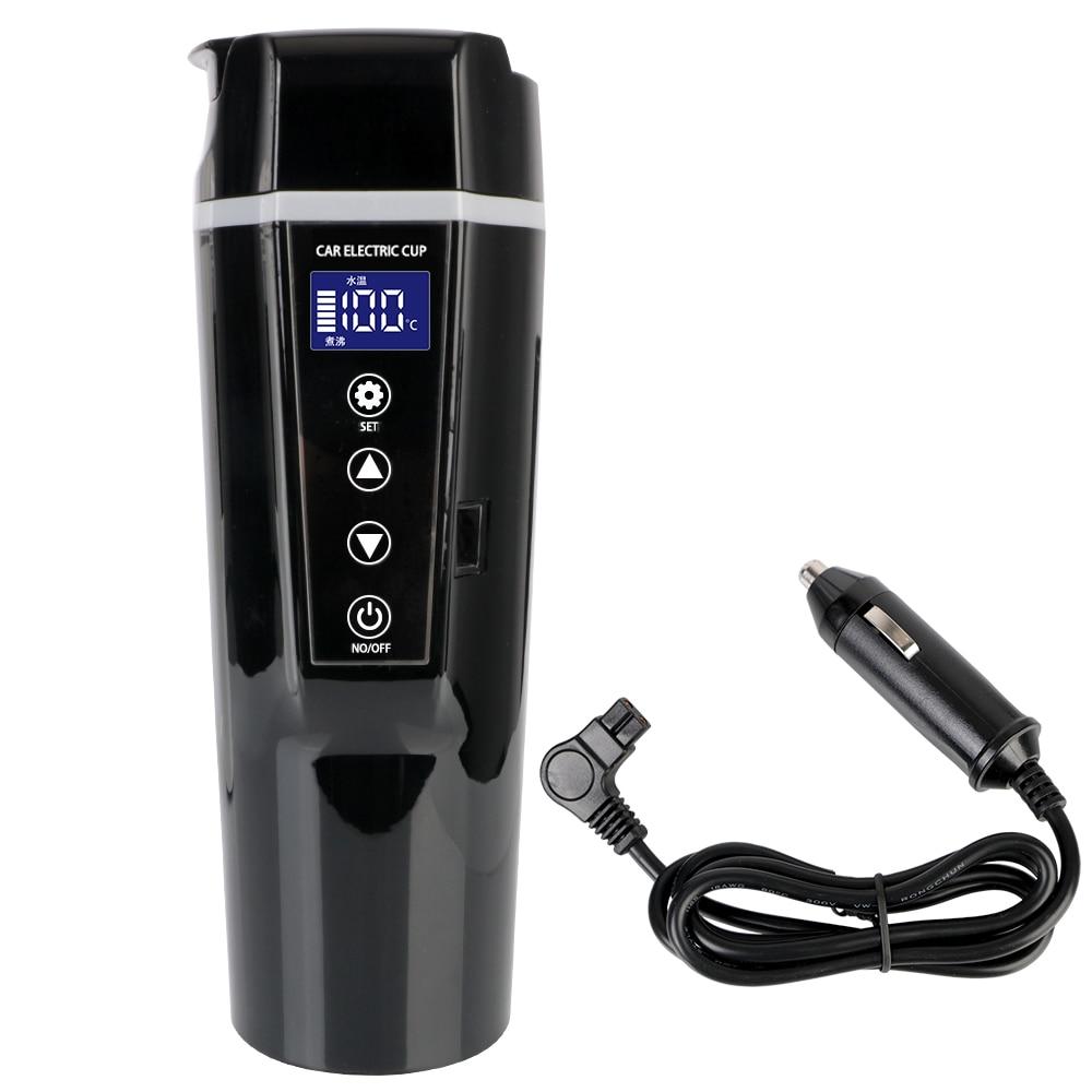 Контроль температуры 12 В 24 В автомобильный электрический чайник с кристаллическим подогревом умная чашка Mutil-выбор вареная и изолированная кружка для путешествий