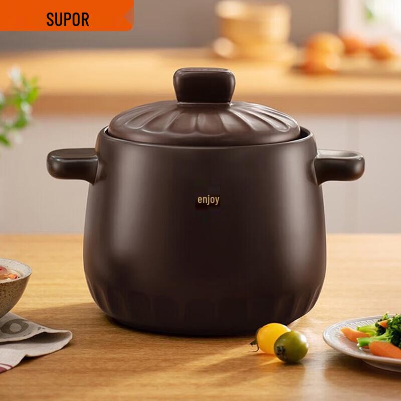 SUPOR 6L Ceramic Clay Pot for Stewing & Soups