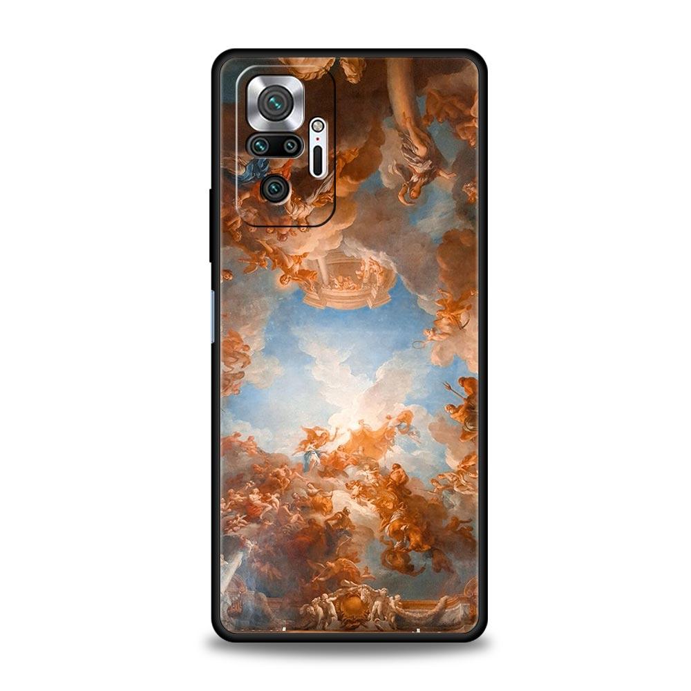 Классический эстетичный арт чехол для телефона для Xiaomi Redmi Note 14 13 5G 10 11 12 Pro Plus 4G 14C 13C 12C 10C Черная крышка