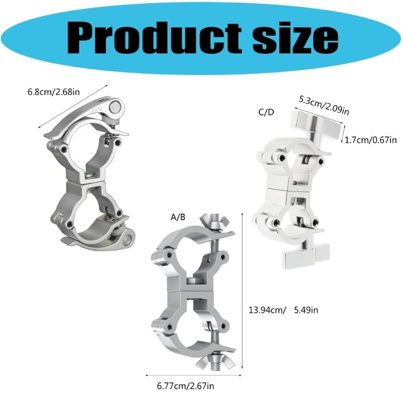 Двойные алюминиево-магниевые сплавы Stage Light Clamps Для надежного крепления на мероприятиях и представлениях