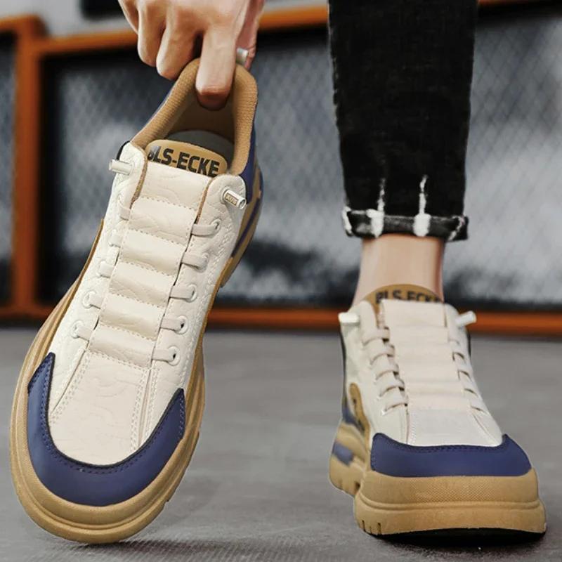 Мужская обувь, удобная мужская повседневная обувь на плоской подошве со шнуровкой, уличные мужские кроссовки, модная спортивная вулканизированная обувь, мужская обувь 2024