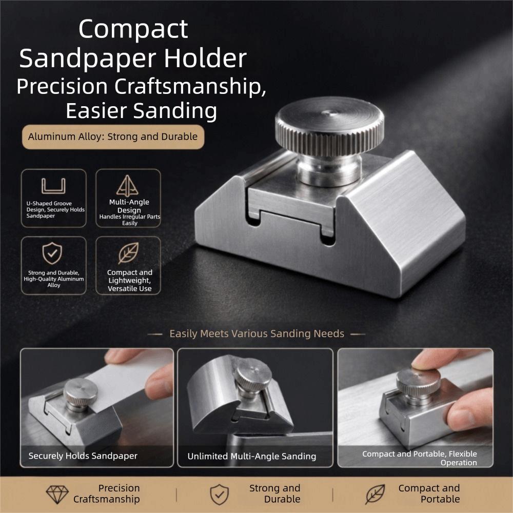 Sturdy Material Leather Edge Sanding Holder Portable Polishing Bracket Surface Smoothing