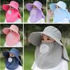 UV Protection Sun Hat Face And Neck Protect Sunscreen Cap Summer Women Hats Fishing Hunting Hiking