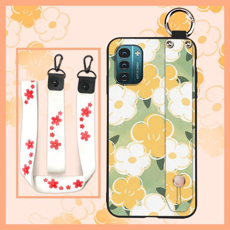 Kickstand Protective Phone Case For Nokia G11/G21 Flower Anti-knock Ring Shockproof Fashion Design Soft Case Durable